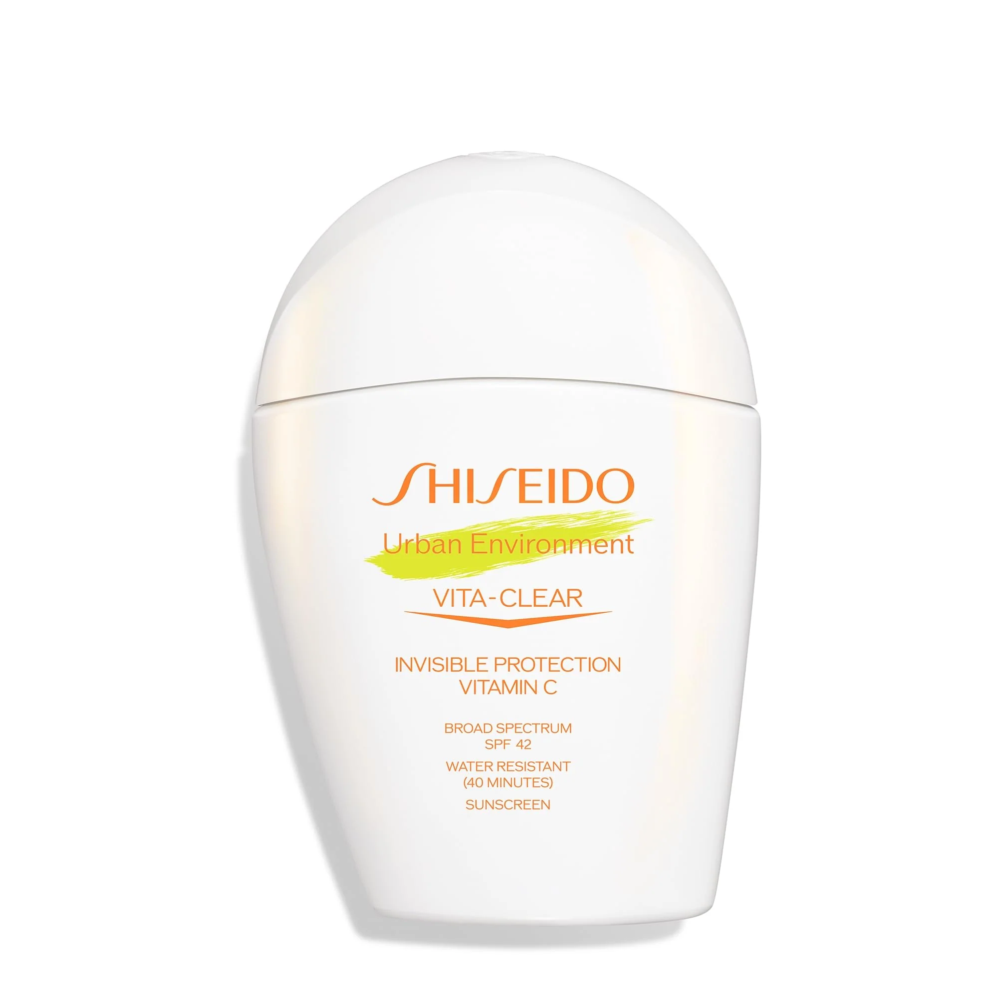 User-Friendly Shiseido Urban Environment Vita-Clear Sunscreen SPF 42 - Invisible Formula with Vitamin C - No-Shine Makeup Effect for 8 Hours - Non-Comedogenic - 30 Smooth