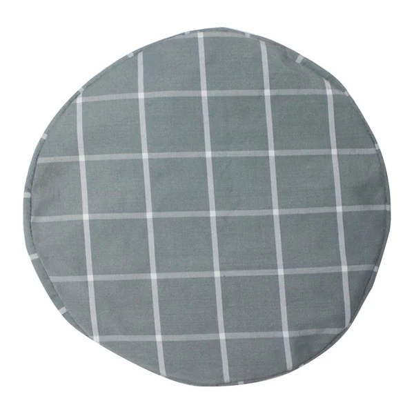 Green Max Polyester Round Bar Stool Cover Slipcover Grid-33cm Gray Original Design