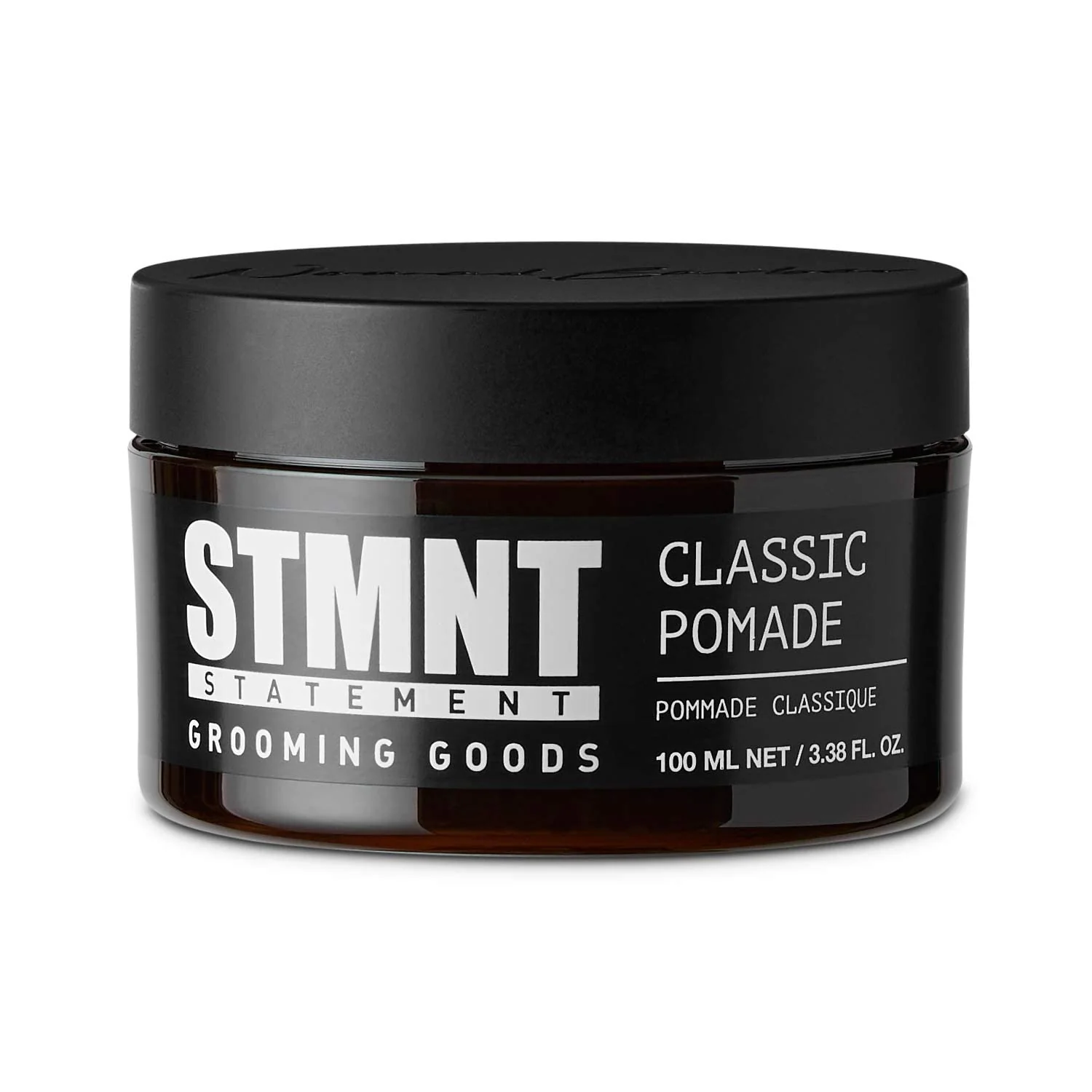 Secure STMNT Grooming Goods Classic Pomade 3.38 oz Natural Shine Strong Control Easy to Wash Out Reliable