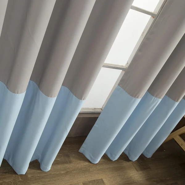 Pure Max Color Patchwork Curtain Blackout Curtain Blackout Curtain for Bedroom Type A Responsible