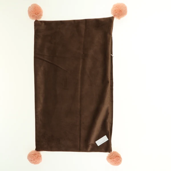 Unique Max Throw Pillow Case Velvet Pillow Cushion Covers Rectangle_Dark Brown Prestigious
