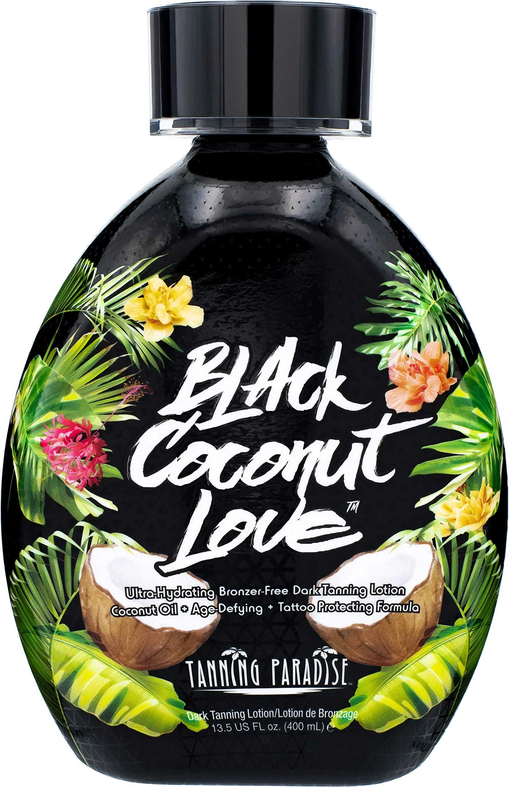 Artisan Tanning Paradise Black Coconut Love Tanning Lotion Coconut Oil Age-Defying Tattoo Protecting Formula Ultra Hydrating Dark Tanning Lotion Premium