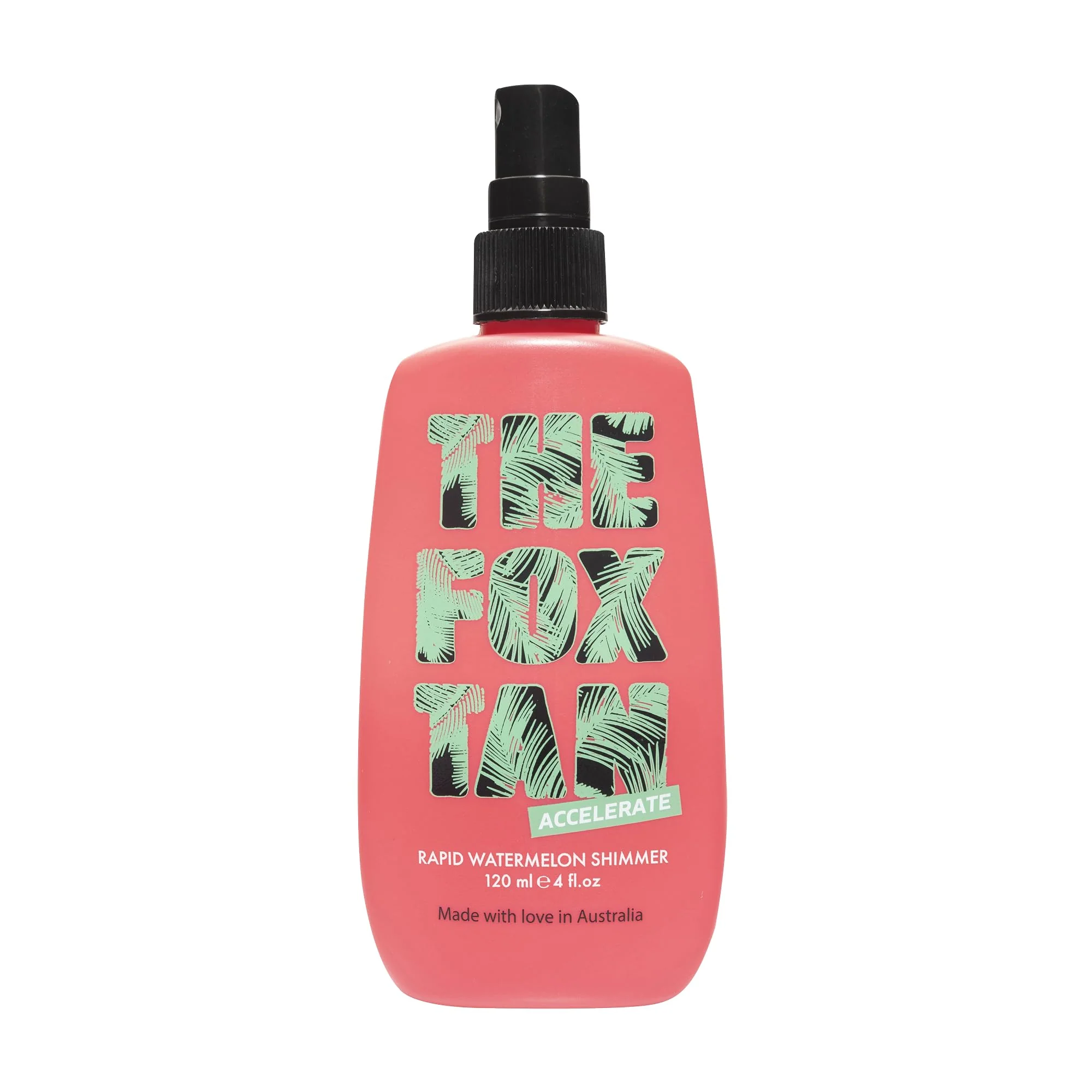 Dependable The Fox Tan Rapid Watermelon Shimmer Natural Tanning Accelerator For Darker Long-Lasting Tans Blurs Imions Vegan Cruelty 120 mL Crafted