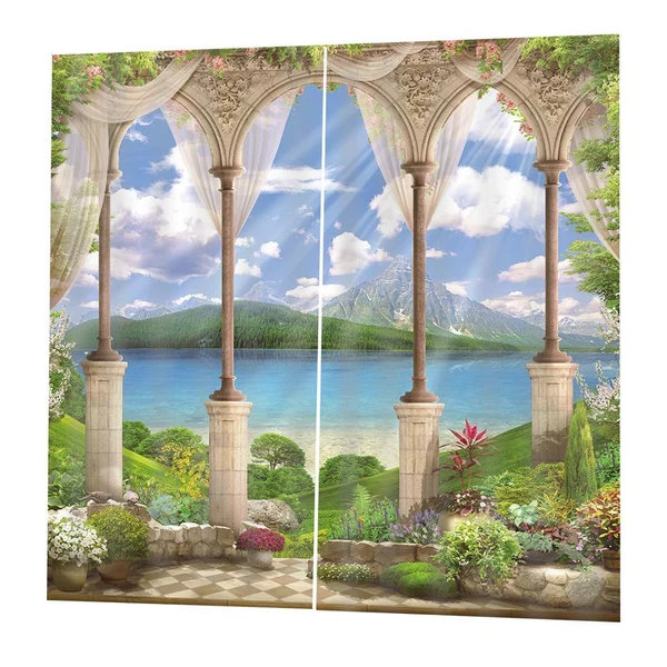 Unique Max Blackout Curtains 3D Print Curtain Living Room Bedroom Drapes 170x200cm High-End
