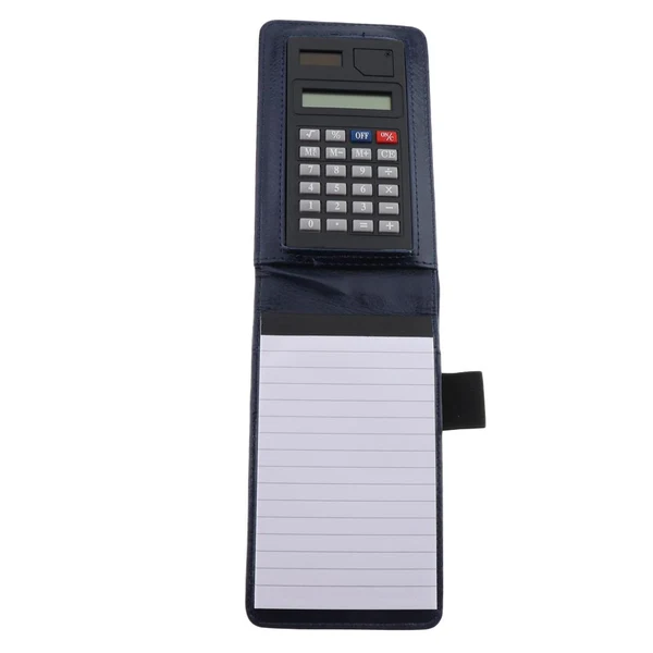 Practical Max Faux Leather Waterproof Top Hardcover Notes Book with Calculator Dark Blue Official