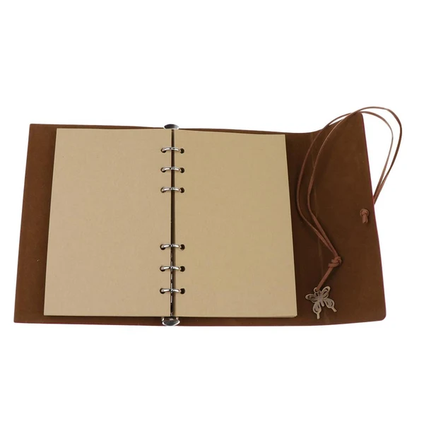 User-Friendly Max Leather Journal Notebook Portable Loose Leaf Blank Notebook Red Reliable