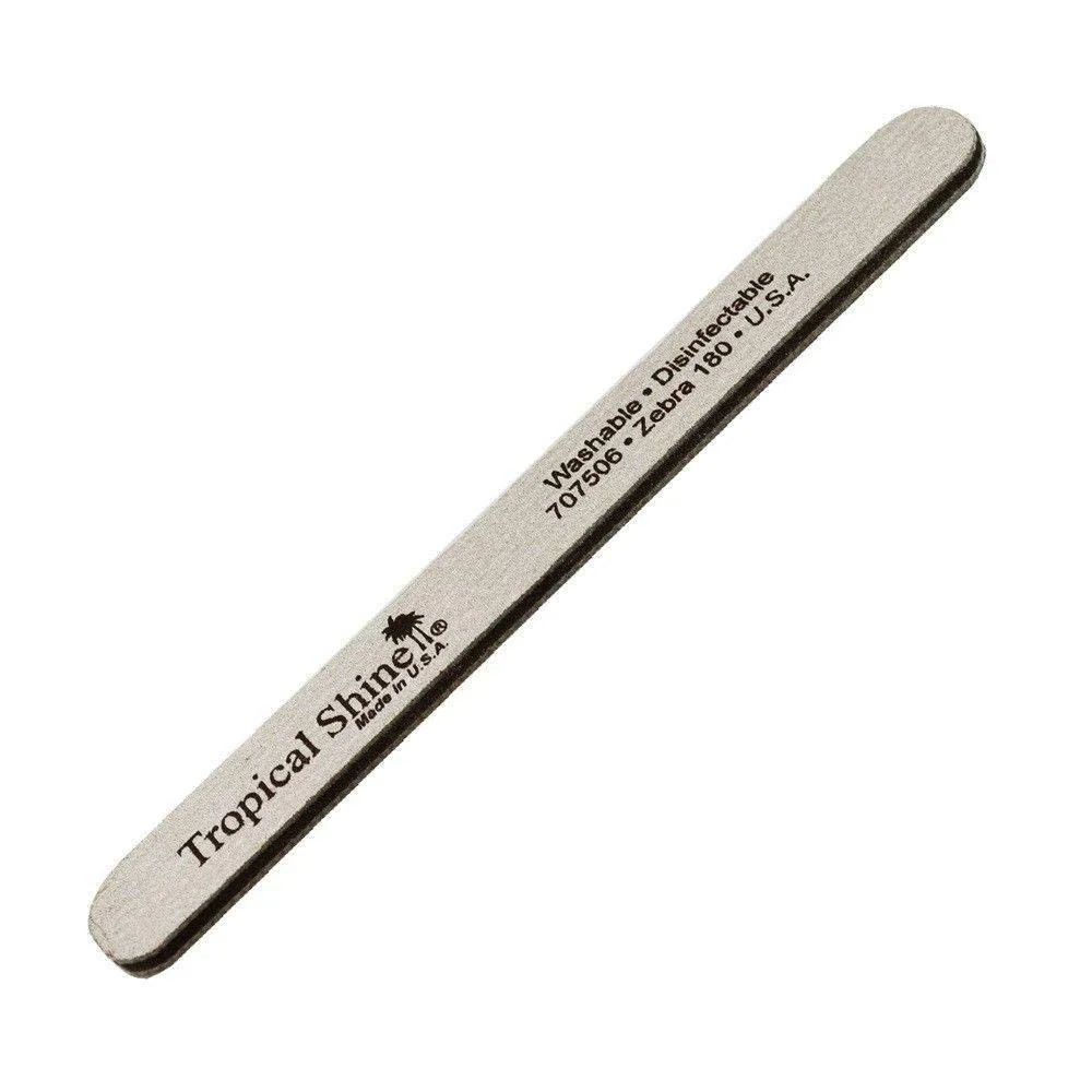Smart Tropical Shine Zebra Nail File 180 180 Grit Fifty Pack Casual