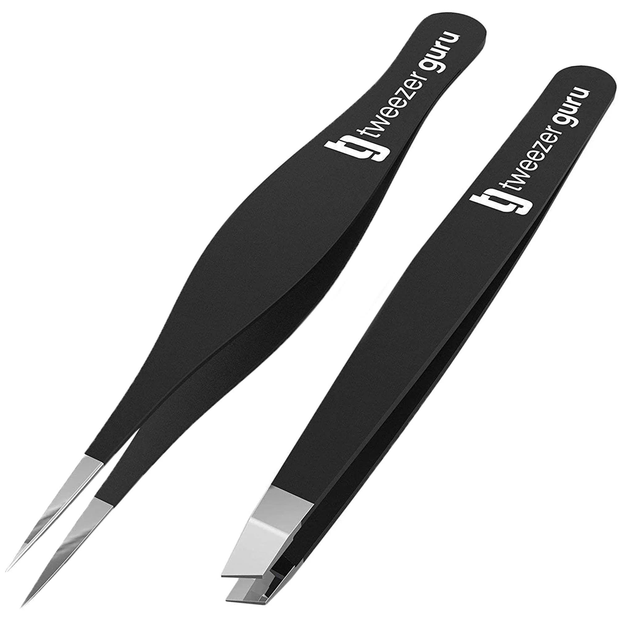 Optimized Tweezer Guru Ingrown Hair Tweezers - Pointed Precision Tweezers for Eyebrows Ingrown Hair Removal - Blackhead and Splinter Tweezer with Sharp Needle Premium