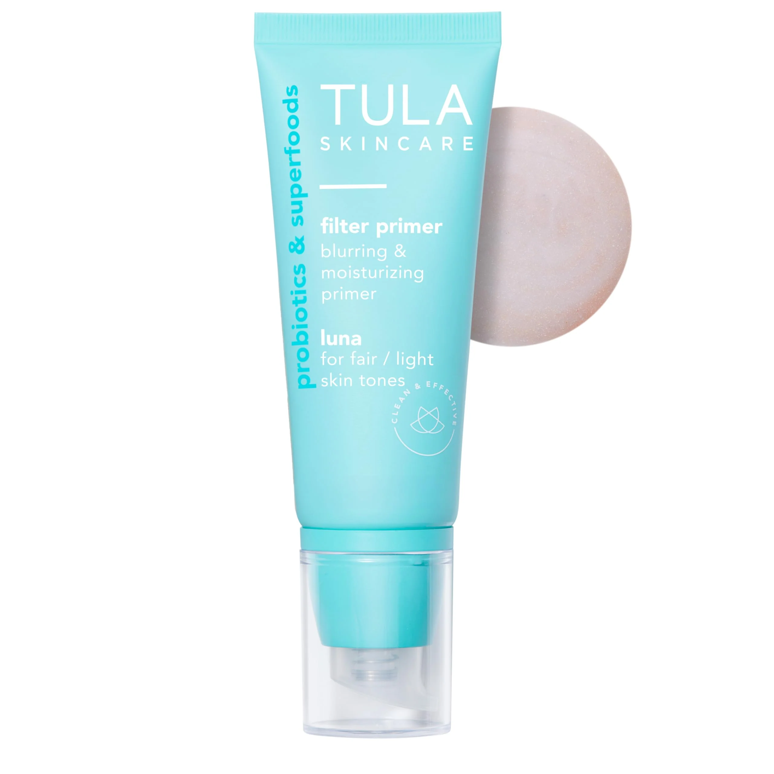 Fine TULA Skin Care Face Filter Blurring and Moisturizing Primer - Supersize Luna Evens the Appearance of Skin Tone Redness Hydrates Improves Makeup Efficient