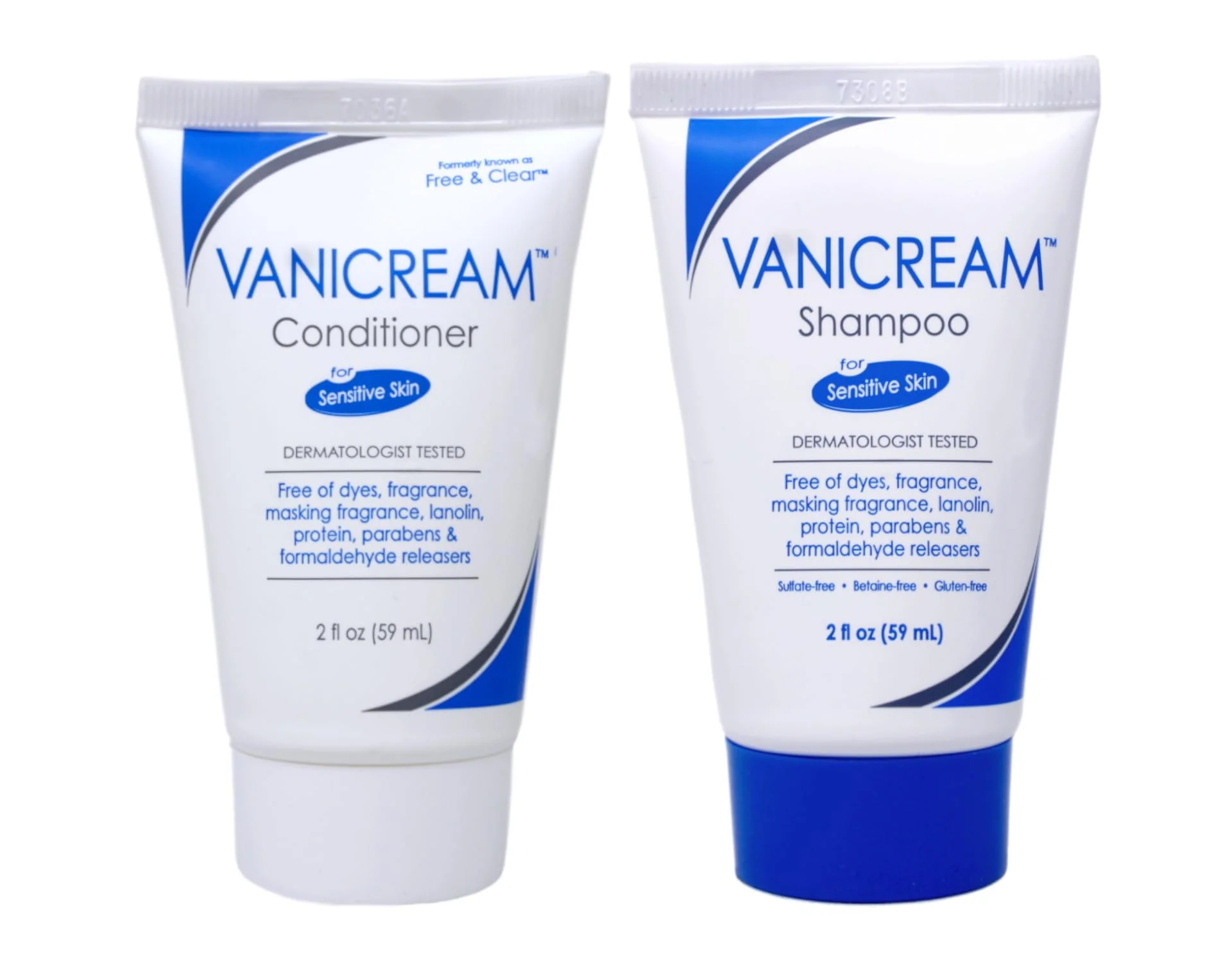 Flexible Vanicream Shampoo and Conditioner 2 Ounce Travel Size Combo Set Luxury