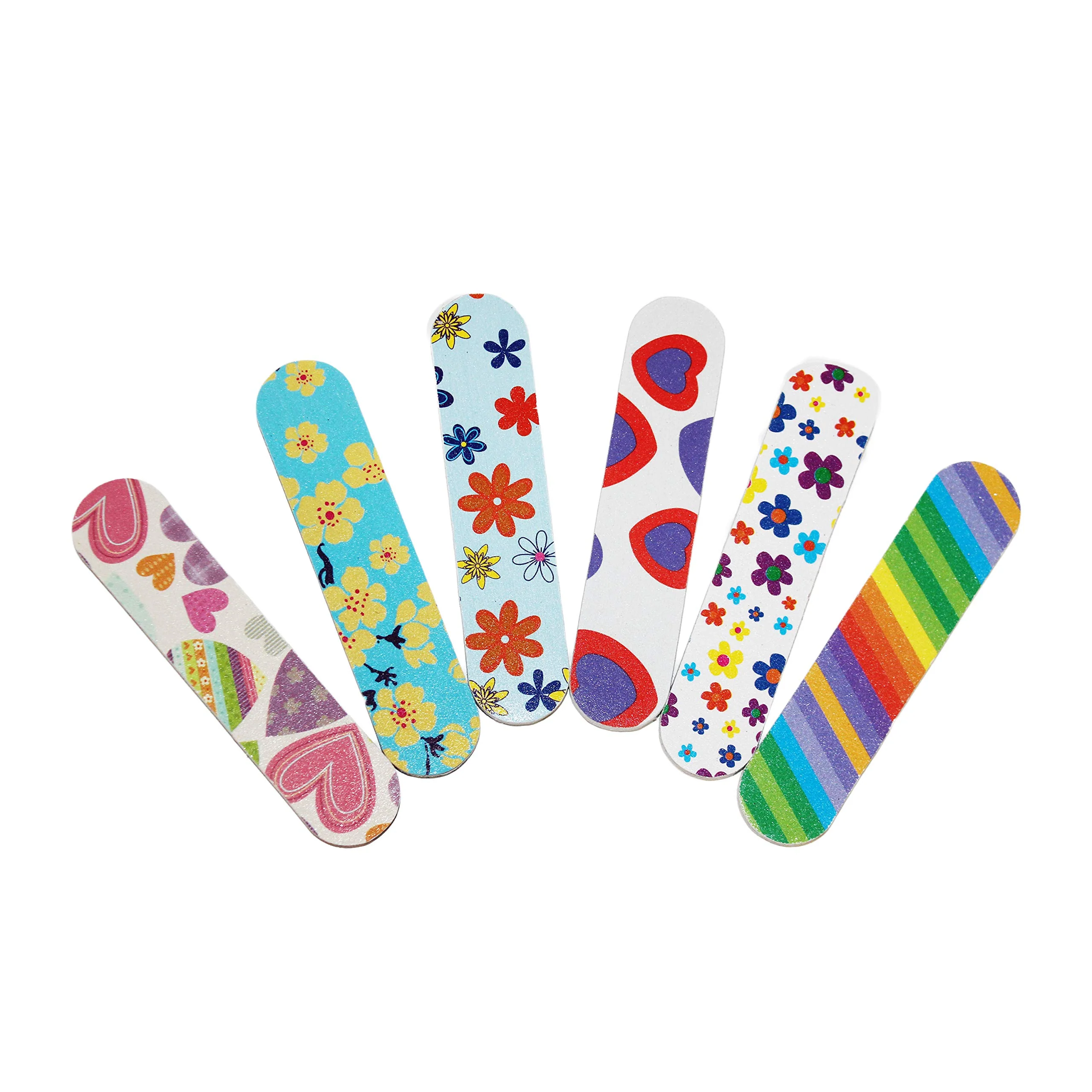 Superior ZMOI 1 Dozen Colorful Girly Mini Emery Board Nail Files Enhanced