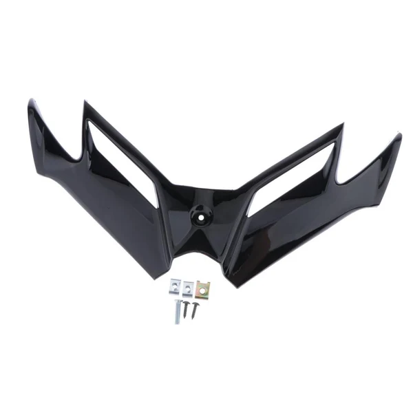 Trusted Max Aerodynamic Winglet For Kawasaki Ninja 250 300 MotoGP Style Windshield V.1 Black Excellent