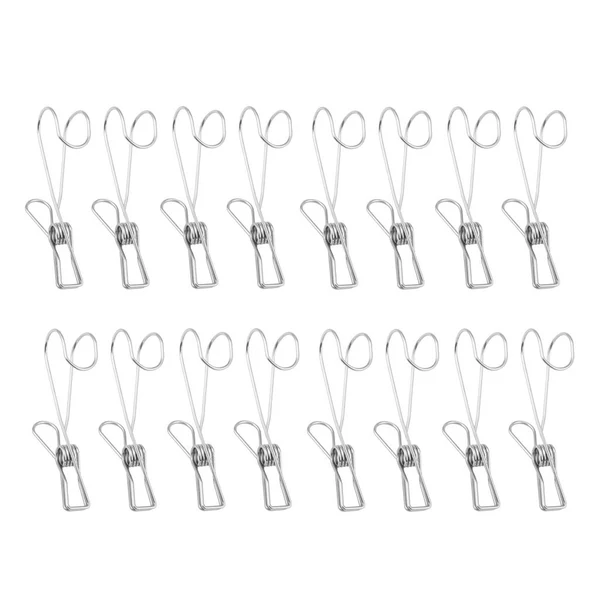 Top-Quality Max 16 Pieces Multi-purpose Clothesline Utility Clips Steel Wire Clips 9cm Excellent