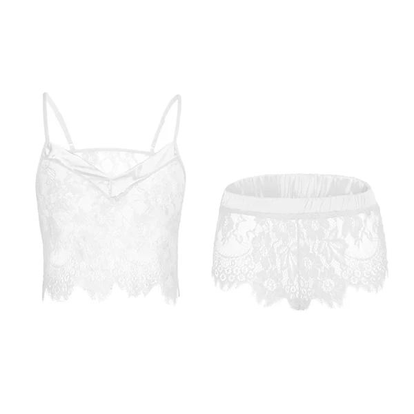 Original Design Max Women Sexy Lace Vest Crop Top Panty Lingerie Sleepwear Babydoll Bodysuits L First-Class