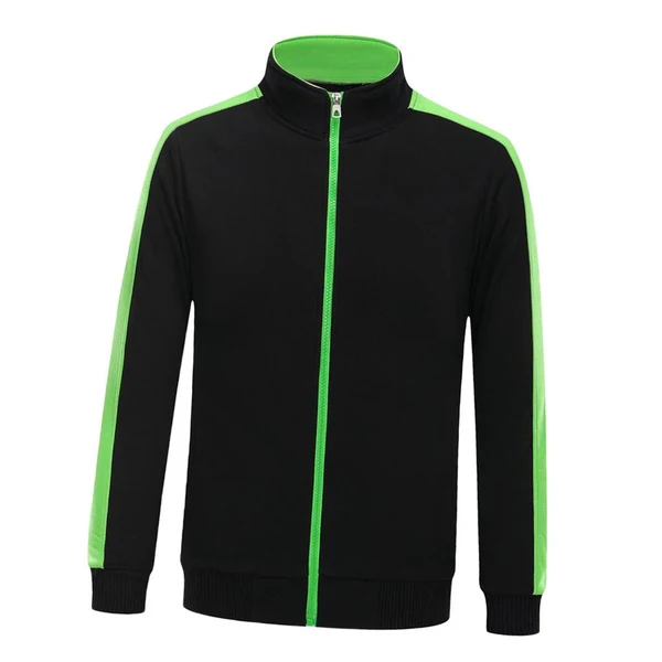 Secure Max Soft Fleece Jacket Warm Full Zip Work Wear Overcoat Uniform Top Black Green S