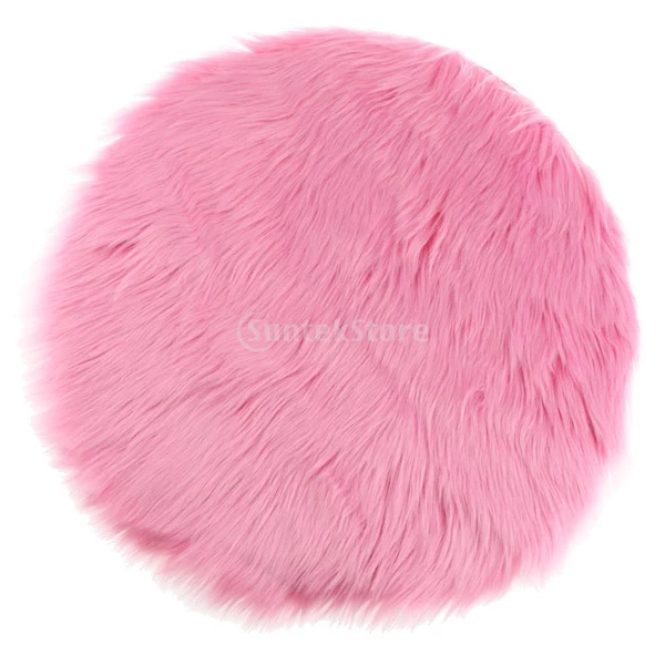 Green Max 80cm Soft Sheepskin Fluffy Skin Faux Fur Fake Rug Mat Rugs Dark Pink Solid
