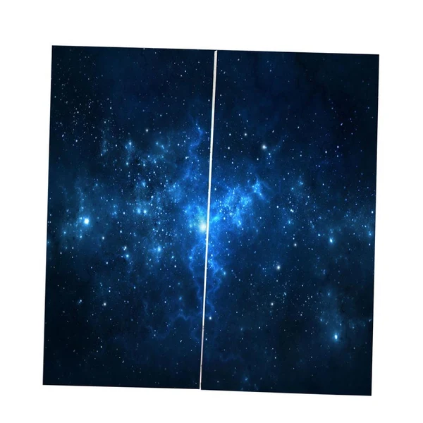 Trendy Max 2 Panel Printed Curtain Thermal Insulated Curtain Drape Sky Pure