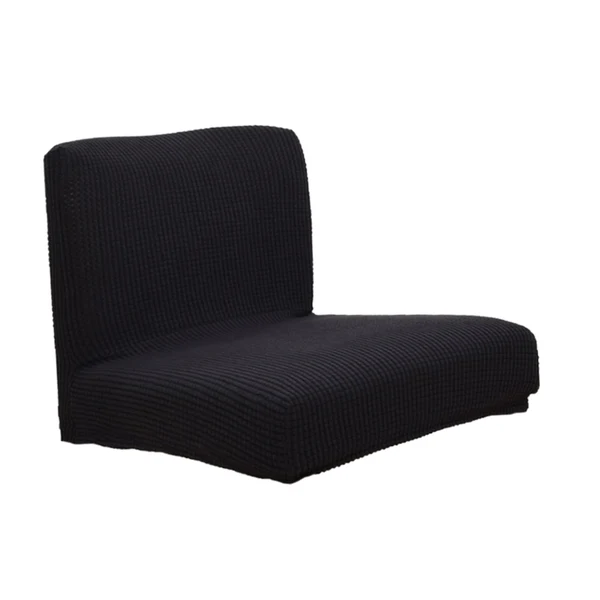 Sophisticated Max Upscale Jacquard Stretch Dining Room Chair Slipcover Stool Cover Black Original Design