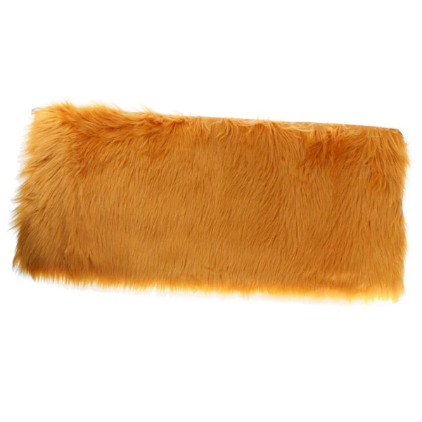 Pure Max 60cmx90cm Sheepskin Fluffy Skin Faux Fur Fake Rug Mat Rugs Dark Orange Original Design