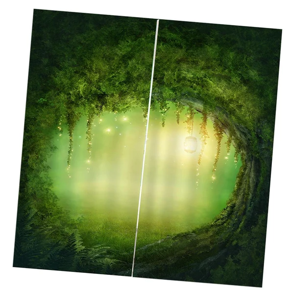 Certified Max Charming Scenery Printed Window Curtains Drapes Fairy Tale World Exceptional