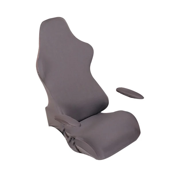 Prestigious Max Swivel Armchair Cover Internet Cafe Office Seat Armrest Slipcover Gray Efficient