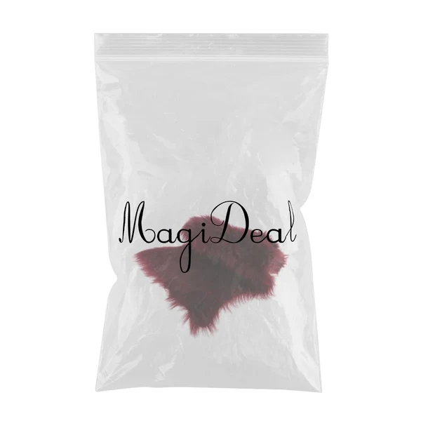 Trendy Max 40x60cm Sheepskin Fluffy Skin Faux Fur Fake Rug Mat Rugs Wine Red Verified