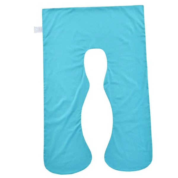 Smart Max Body Bolster Maternity Pregnancy Support Pillow Cover Lake Blue 127x76x20cm Trendy