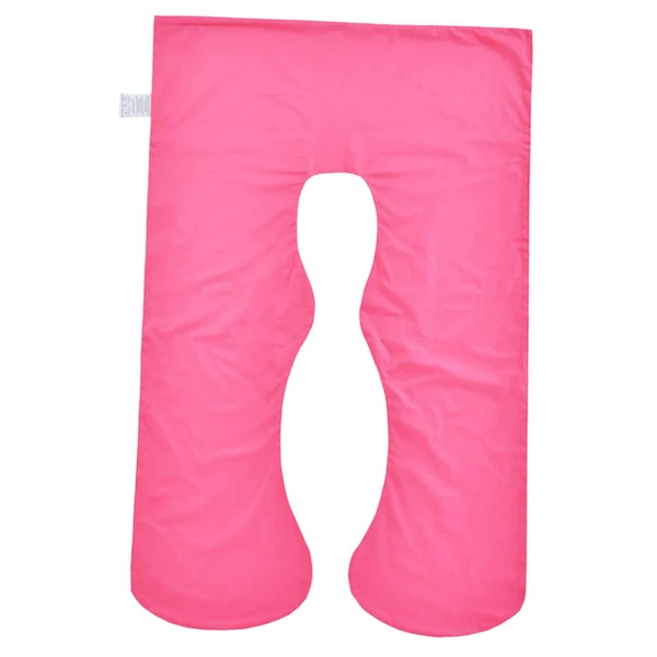 Natural Max Body Bolster Maternity Pregnancy Support Pillow Cover Rose Red 127x76x20cm Clean