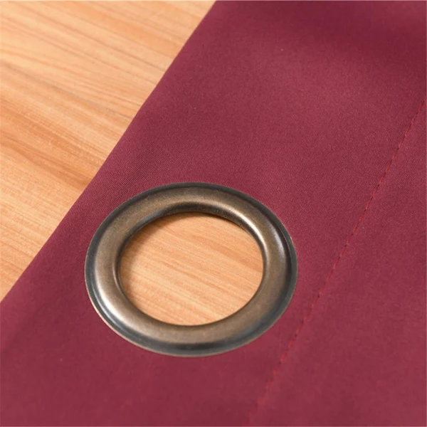 Top-Quality Max Blockout Curtain Eyelet Ring Room Darkening Window Drape Wine Red 140x245cm Pure