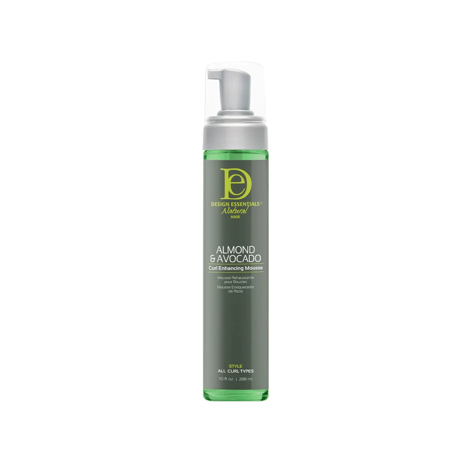 Consistent Design Essentials Almond and Avocado Curl Enhancing Hair Mousse for Curly Hair 10 Oz Pack of 1 Certified