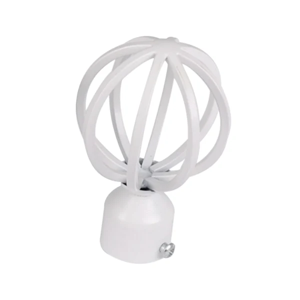 Easy-to-Use Max 1Piece Alloy Curtain Decorative Pole Rod Finials Ends Heads 28mm White E Carefully Designed