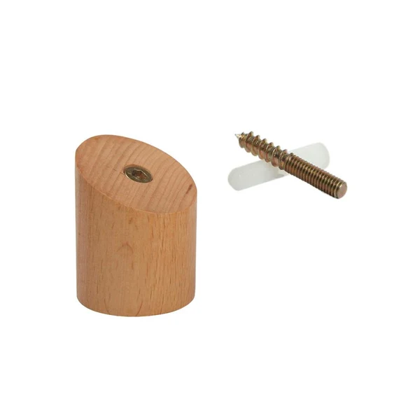 Easy-to-Use Max Solid Natural Wooden Wall Hook Peg Hallway Coat Hanger Modern Beech Wood Trusted