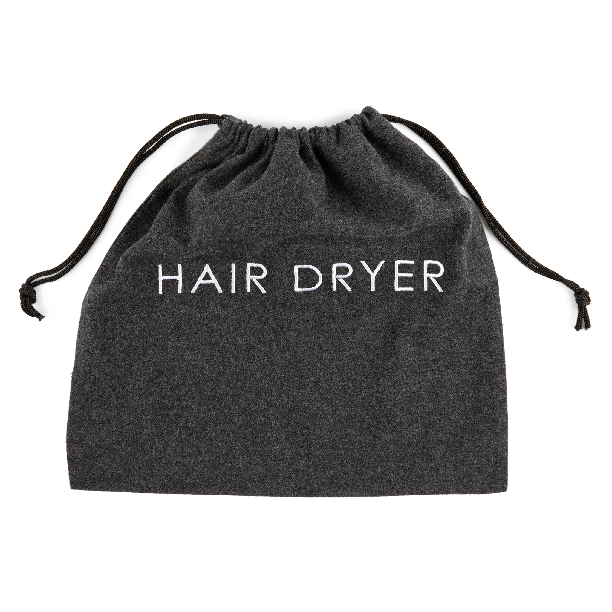 Responsible Jerdon 12 x 12 Gray Hair Dryer Bag with Drawstring Consistent