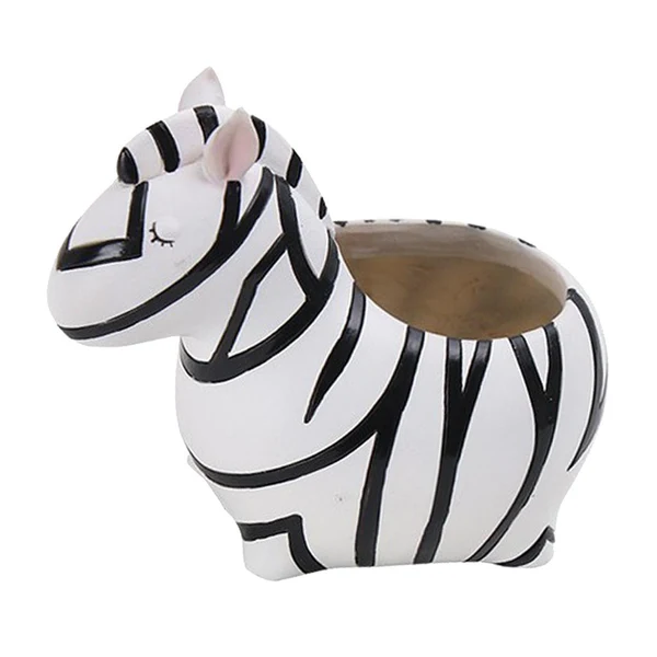 Reliable Max Cute Animal Succulent Planter Bonsai Pot Flowerpot Office Home Decor Zebra Outstanding