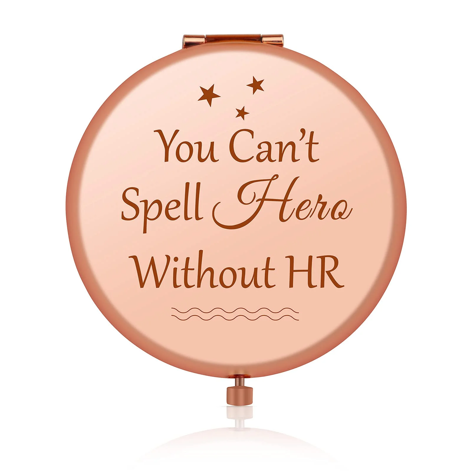 Organic Jielahua HR Appreciation Gifts Human Resources Gifts for Women Thank You Gifts Rose Gold Compact Mirror HR Director Gift Retirement Gift HR Manager Specialty