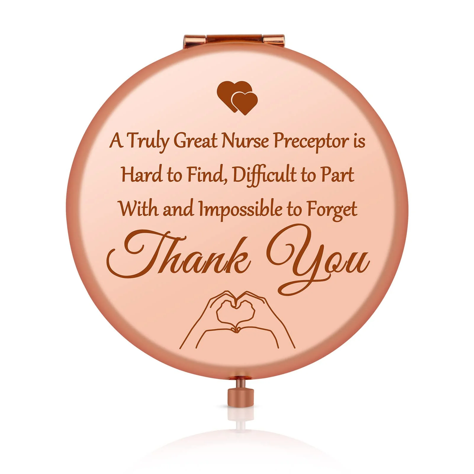 Easy-to-Use Jielahua Appreciation Gifts for Nurse Preceptor Christmas Birthday Gifts for Nurse Preceptor Rose Gold Compact Mirror Retirement Gift for Nursing Proven