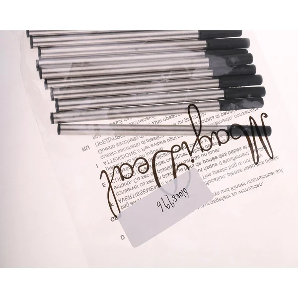 Detailed Max Pack of 10 0.5mm Nib Metal Rollerball Pen Gel Pen Sign Pen Refills Black Breathable