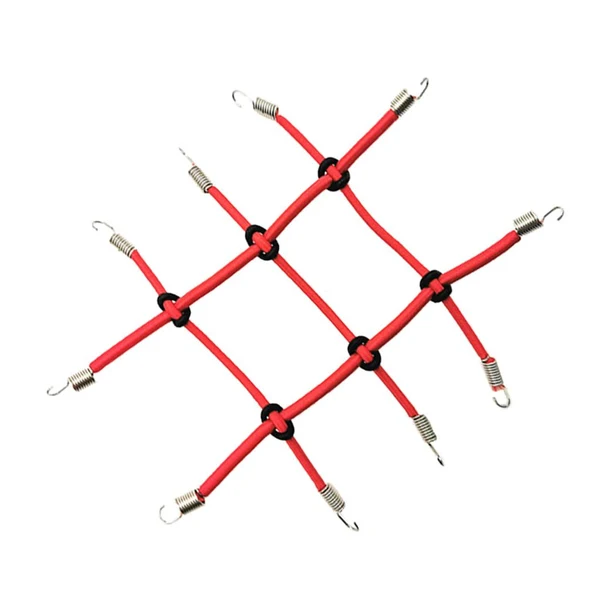 Fine Max Elastic RC Rack Luggage Net w Hook for 1 10 RC Rock Crawler Car Red Optimized