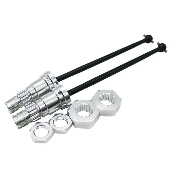 First-Class Max 2pcs 1 5 Front Rear Universal Drive Shafts for Traxxas X-Maxx Silver Fine Crafted
