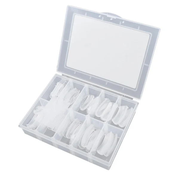 Durable Max 120PCS Clear Nail Tips False Nail Practice Salon DIY Nail Art Tools PS200-1 Powerful