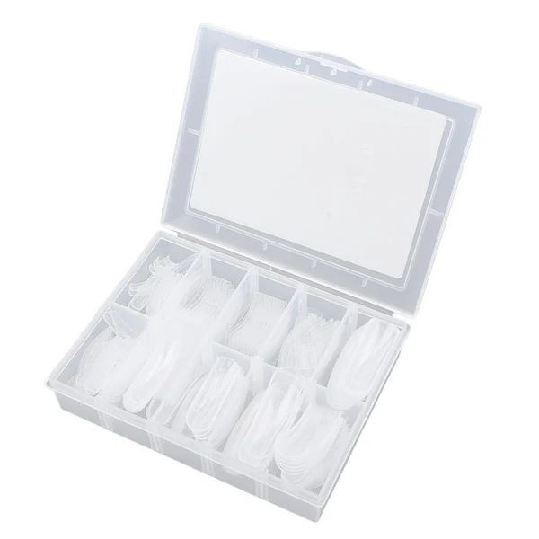 Genuine Max 120PCS Clear Nail Tips False Nail Practice Salon DIY Nail Art Tools PS200-2 Natural