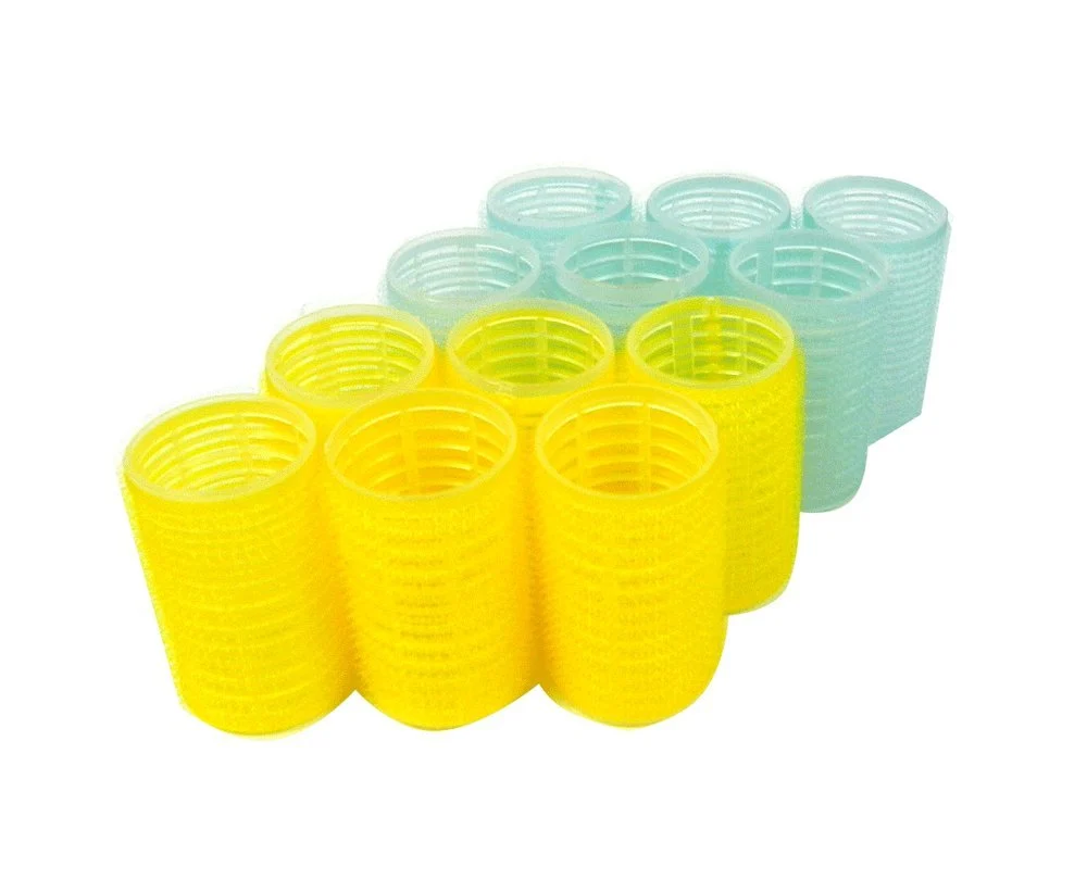 Genuine Large Self-Grip Hair Roller Assorted Colors Pink Yellow Blue Green Large Top-Quality