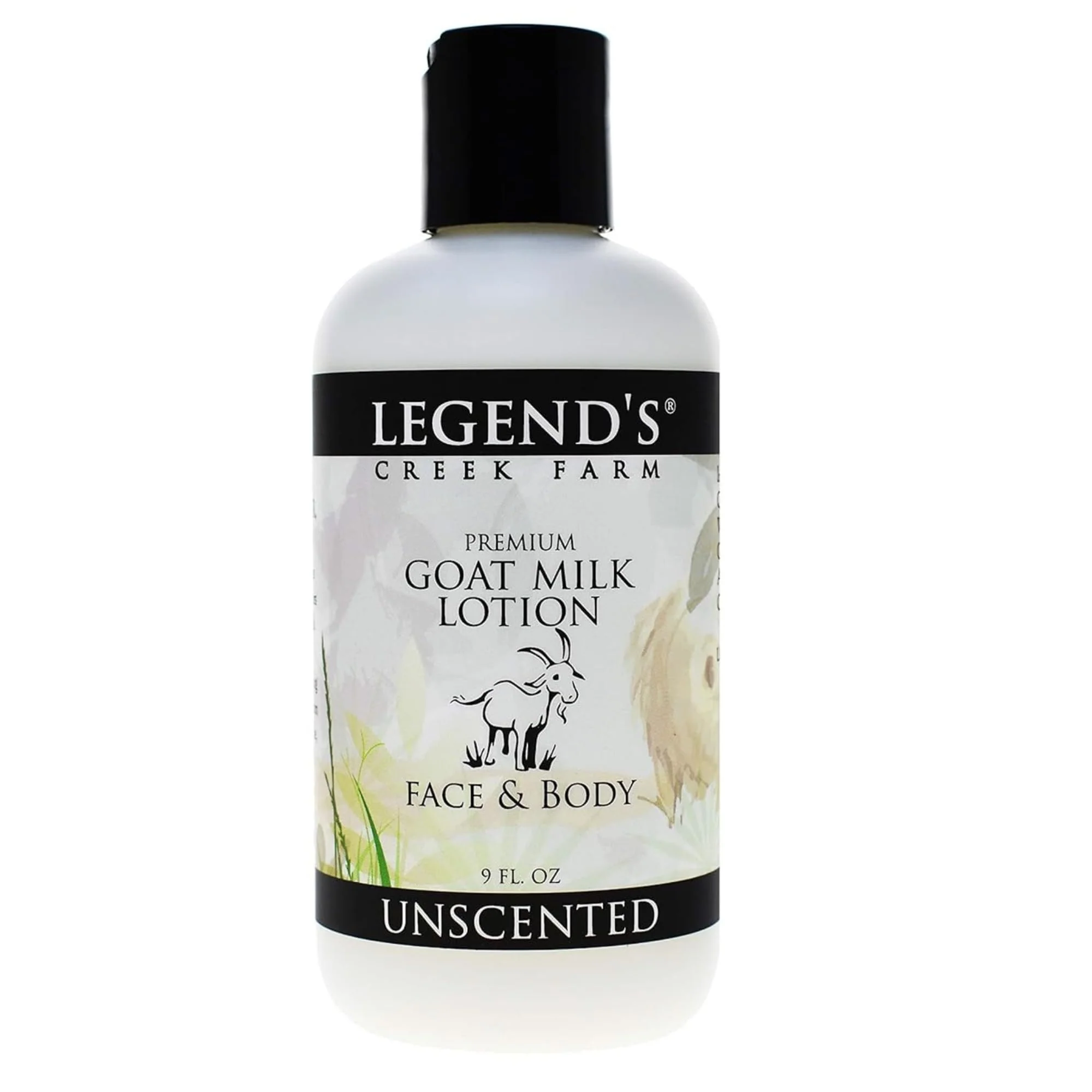 Sophisticated Legend's Creek Farm Goat Milk Lotion - Moisturizing Goat Milk Body Lotion for Body Hand Face - 9 oz Body Moisturizer with Shea Butter Sunflower Top-Quality