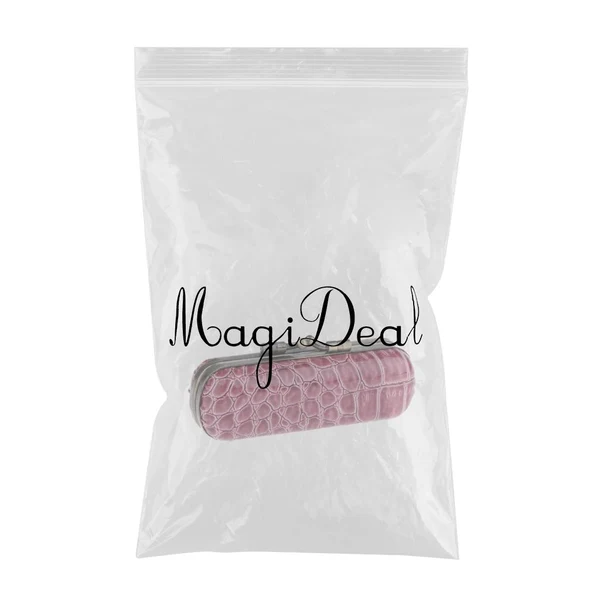Easy-to-Use Max Cracked Stone Leather Lipstick Lip Gloss Case Storage Box Holder with Mirror Red Beans Pure