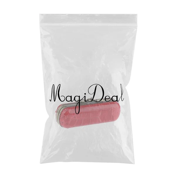 Certified Max Cracked Stone Leather Lipstick Lip Gloss Case Storage Box Holder with Mirror Red Original