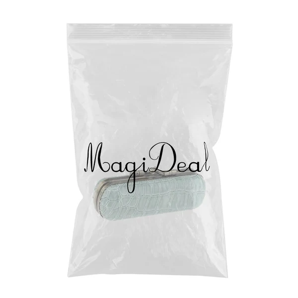 Eco-Friendly Max Cracked Stone Leather Lipstick Lip Gloss Case Storage Box Holder with Mirror Green Certified