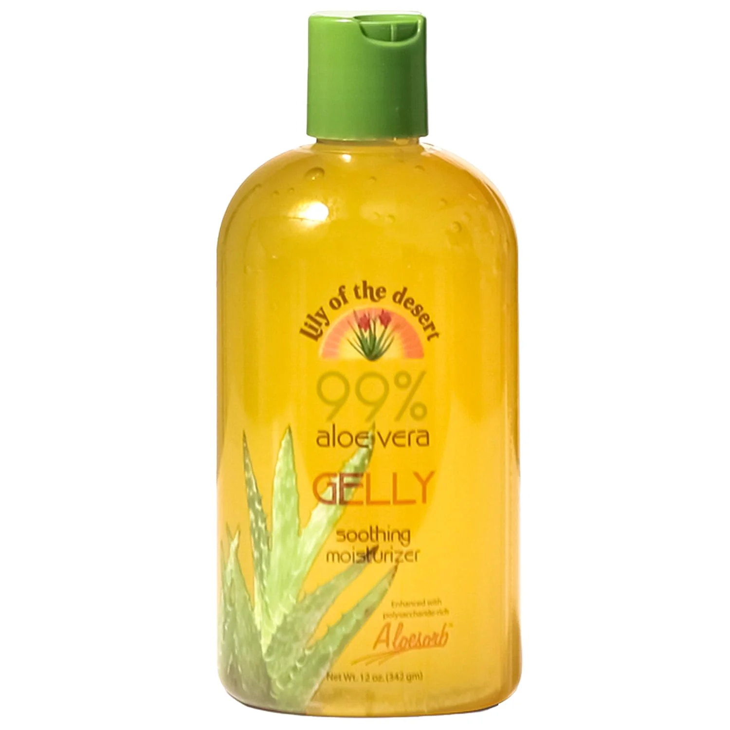 World-Class Lily Of The Desert Gelly Moisturizer - 99 Organic Aloe Vera Gel for Skin After Sun Care with Aloe Vitamin E Oil and Vitamin C for Sunburn Relief First-Class
