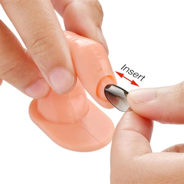 First-Class Max Display Training Practice Fake Finger Model for Acrylic Gel Nail Art 10Pcs A Selected
