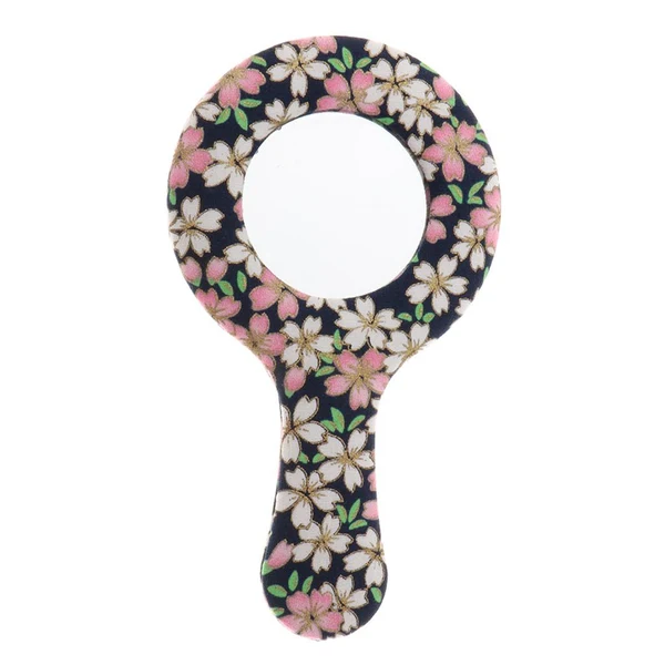Versatile Max Vintage Style Round Handheld Travel Makeup Mirror Compact Vanity Mirror Pattern 2 Luxury