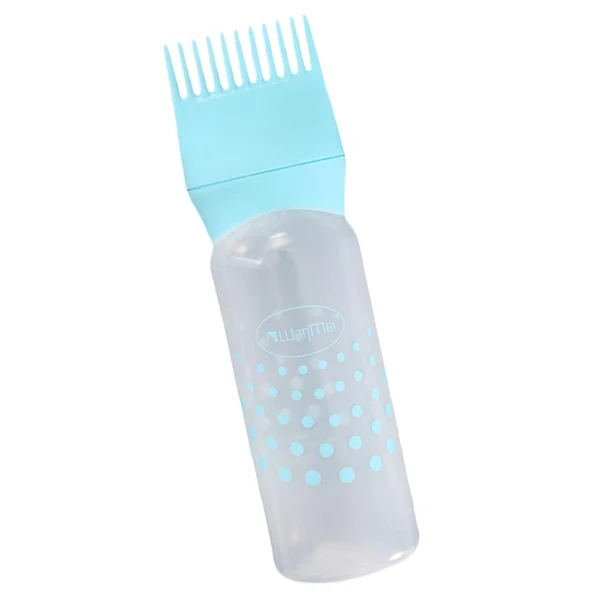 Fast Max Empty Hair Dye Applicator Dispenser Brush Salon Coloring Bottle 120ml Blue Easy-to-Use